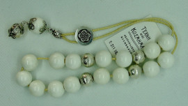 Rosary with white onyx